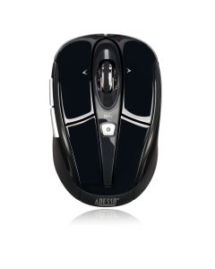Adesso Wireless 5 buttons 4 way scroll programable mini mouse (Black) iMouse S60B